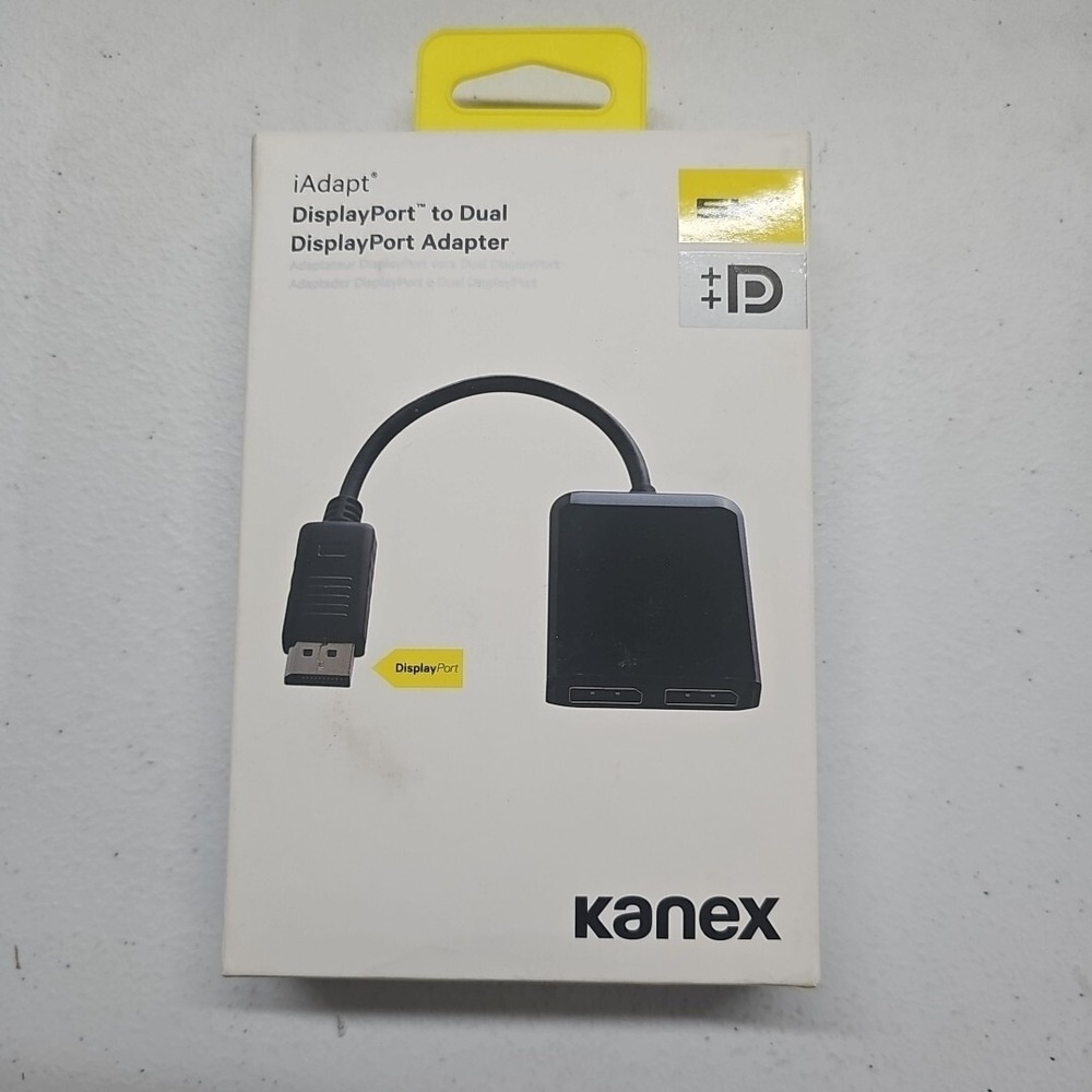 New Open Box Kanex DisplayPort to Dual DisplayPort Adapter Ultra HD